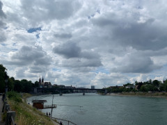 Rhein Sommerwolken